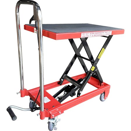 Pake Handling Tools Scissor Lift Table Cart, 500 lb. Cap, 28''L x 18''W, 9'' - 28.5''H PAKLT01N